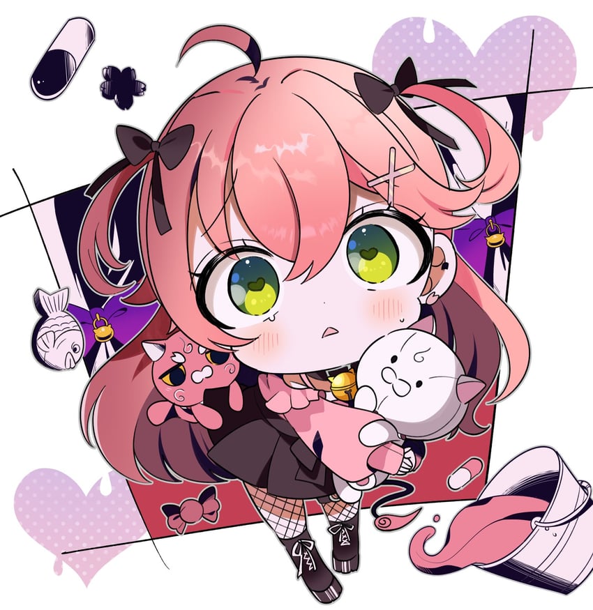 sakura miko, 35p, and kintoki (hololive and 1 more) drawn by hutaba_haru