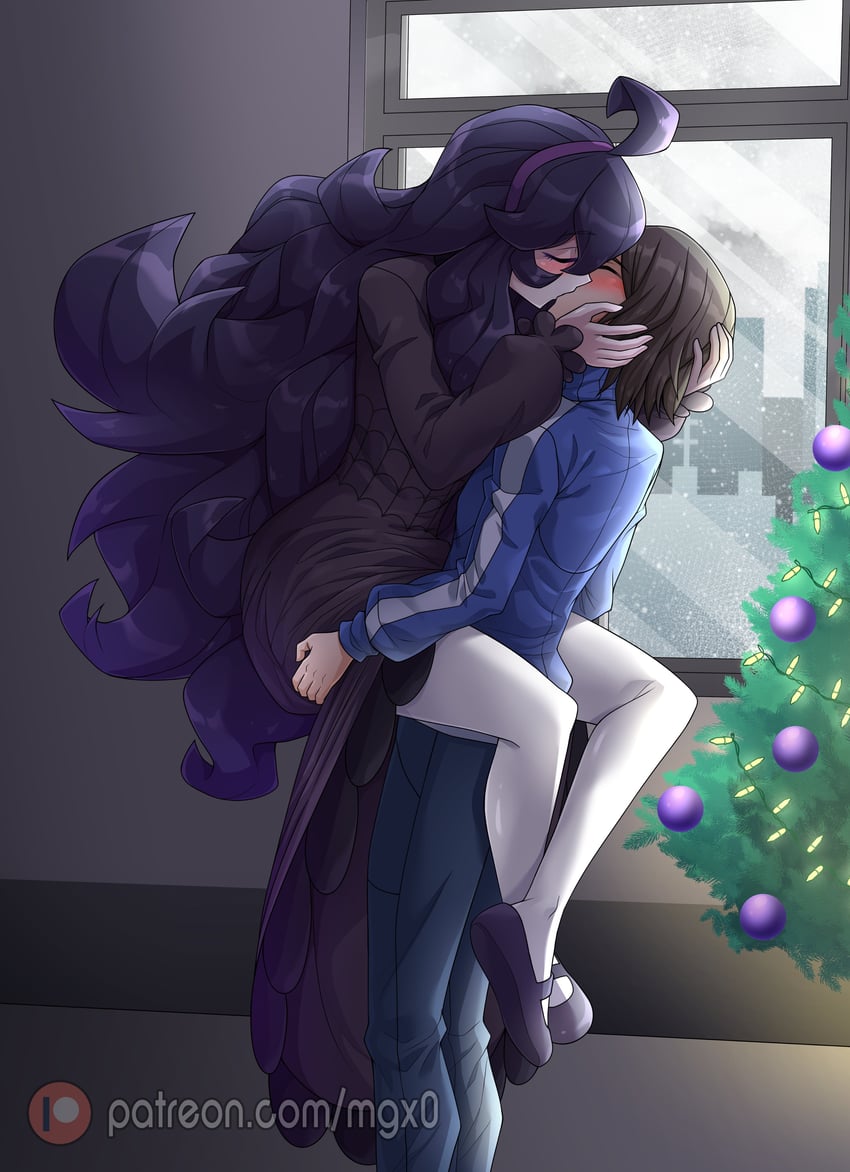 hex maniac and calem (pokemon and 1 more) drawn by mgx0
