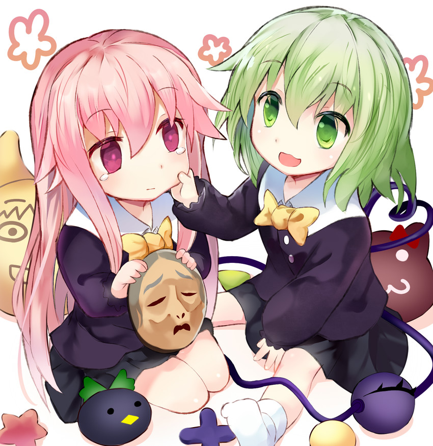 komeiji koishi, reiuji utsuho, and hata no kokoro (touhou) drawn by efe