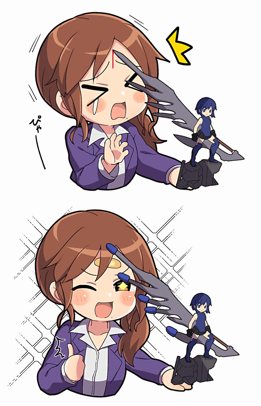 ciel, powered ciel, and noel (tsukihime) drawn by itsuka_neru
