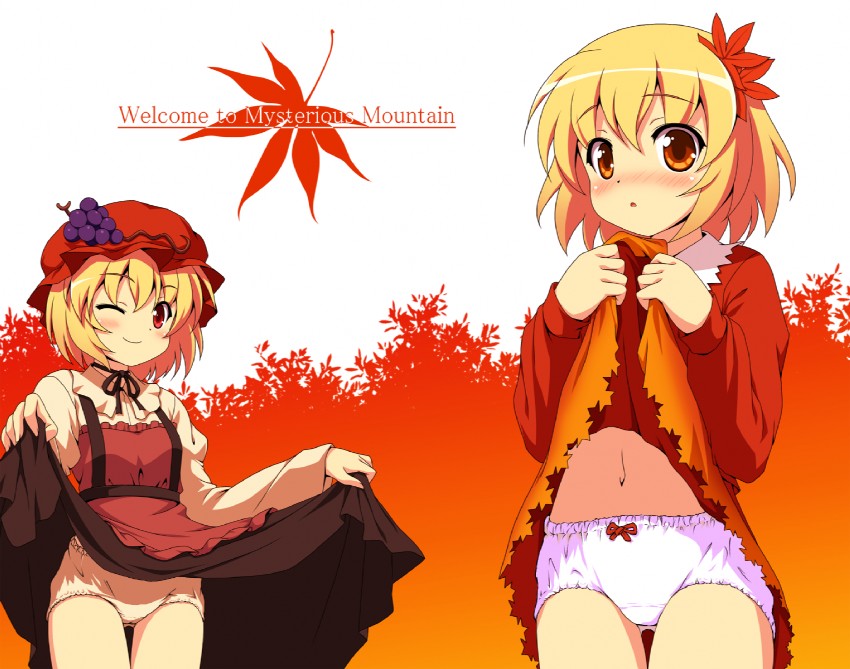 aki minoriko and aki shizuha (touhou) drawn by yamasan