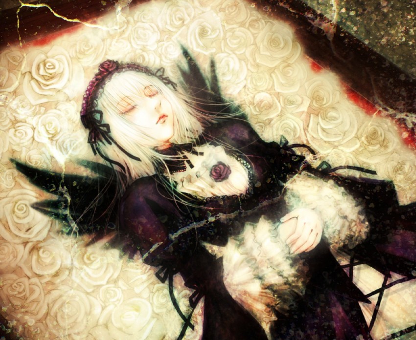 suigintou (rozen maiden) drawn by funakura