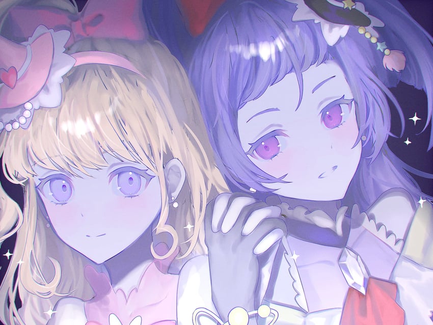 asahina mirai, izayoi liko, cure miracle, and cure magical (precure and 1 more) drawn by wm_q