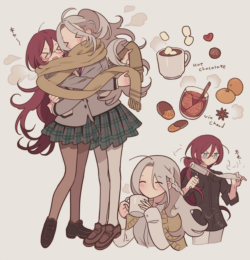 saegusa ibara and ran nagisa (ensemble stars!) drawn by meremero