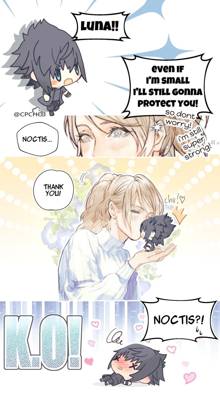 noctis lucis caelum and lunafreya nox fleuret (final fantasy and 2 more) drawn by cpcho1
