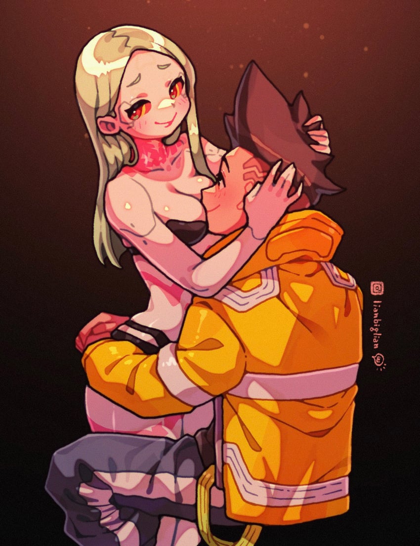 rebecca and david martinez (cyberpunk and 1 more) drawn by lianbiglian