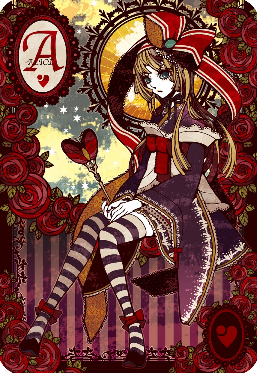 alice (alice's adventures in wonderland) drawn by imatomo_mahya