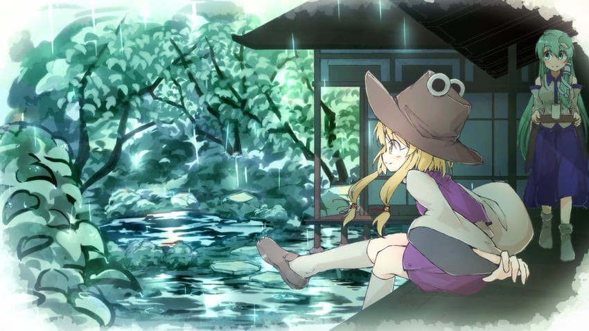 kochiya sanae and moriya suwako (touhou) drawn by evans_2k