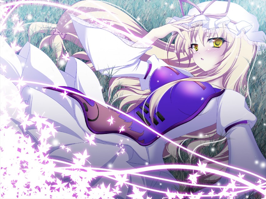 yakumo yukari (touhou) drawn by teec