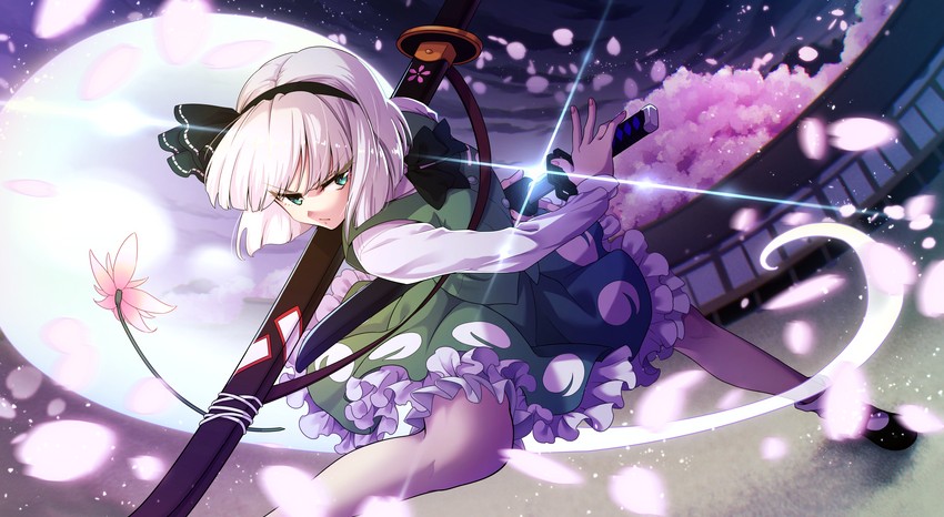 konpaku youmu (touhou and 1 more) drawn by abiko_yuuji