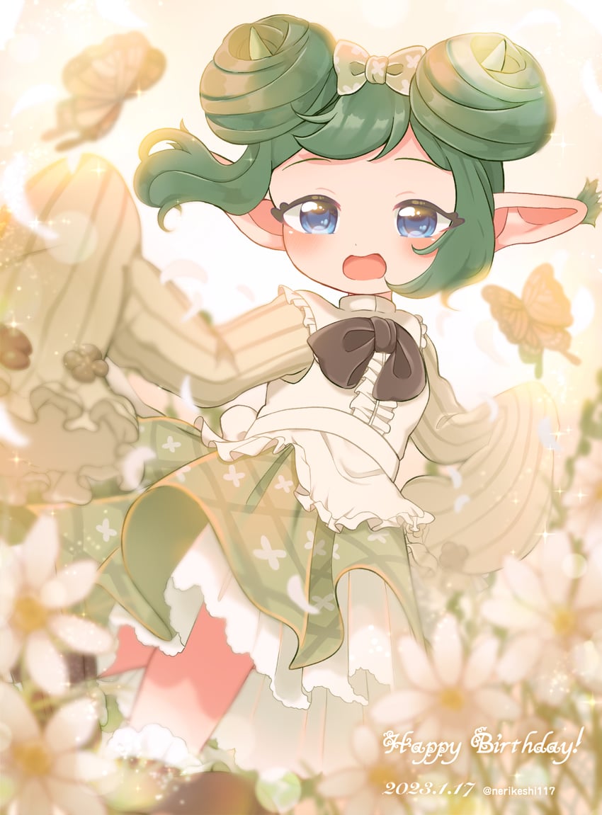 lidelle and flower bed lidelle (puyopuyo and 1 more) drawn by shinonome_pinano