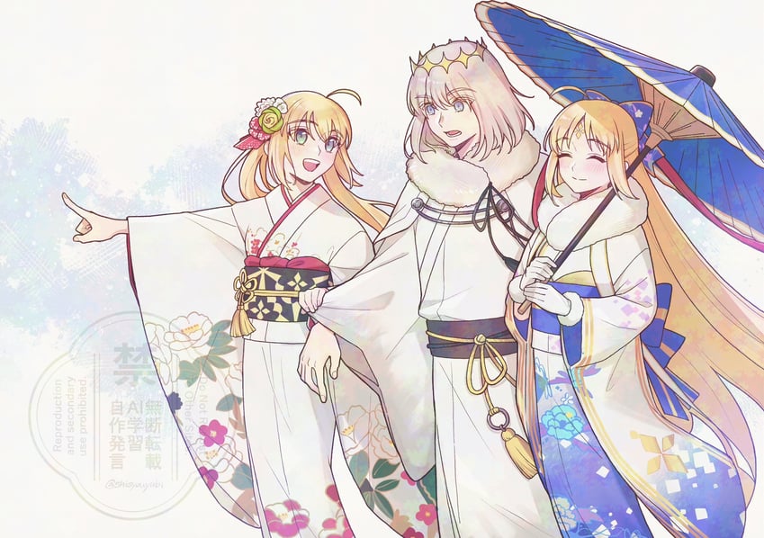 artoria pendragon and artoria caster (fate and 1 more) drawn by shayubi