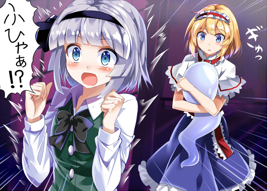 konpaku youmu and alice margatroid (touhou) drawn by e.o.