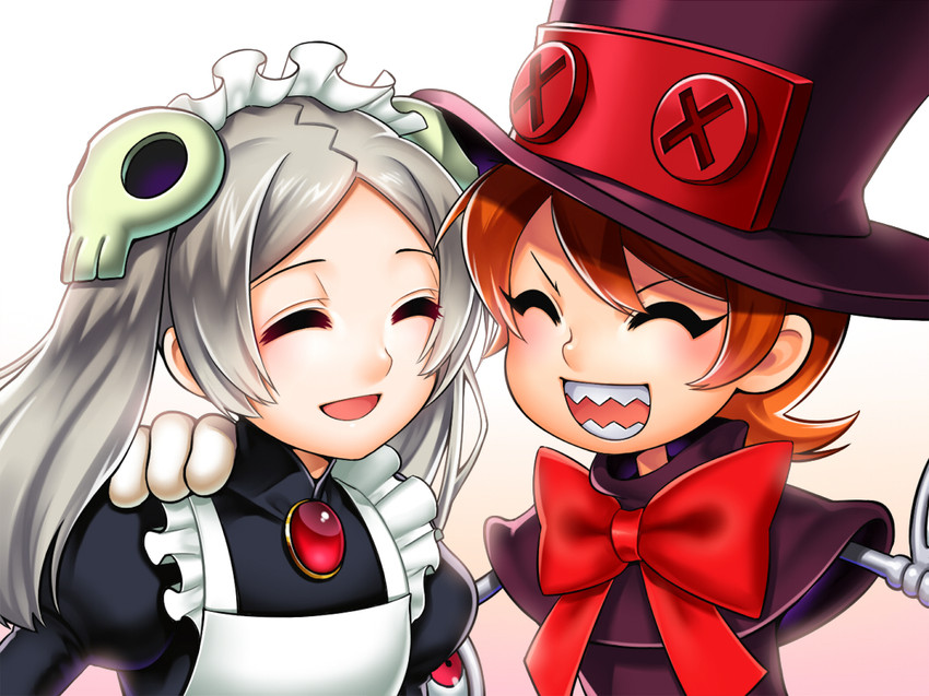 peacock and bloody marie (skullgirls) drawn by ko-on_(ningen_zoo)