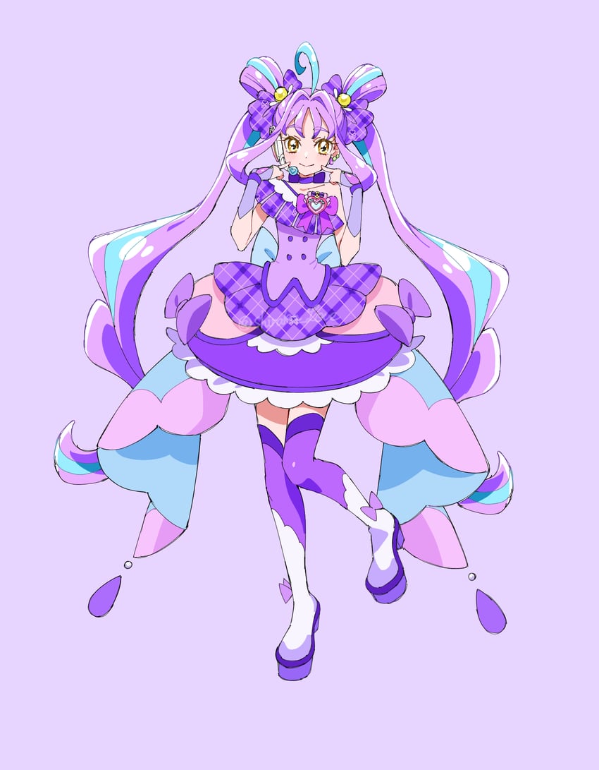 shigure kokoro and cure kyunkyun (precure and 1 more) drawn by shirako_love