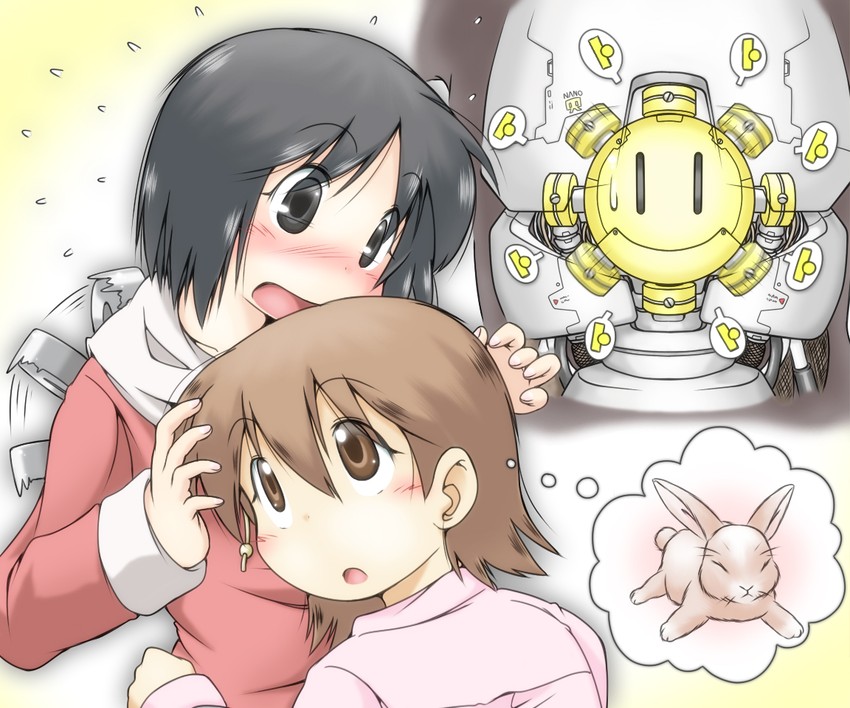 shinonome nano and aioi yuuko (nichijou) drawn by gaketsu