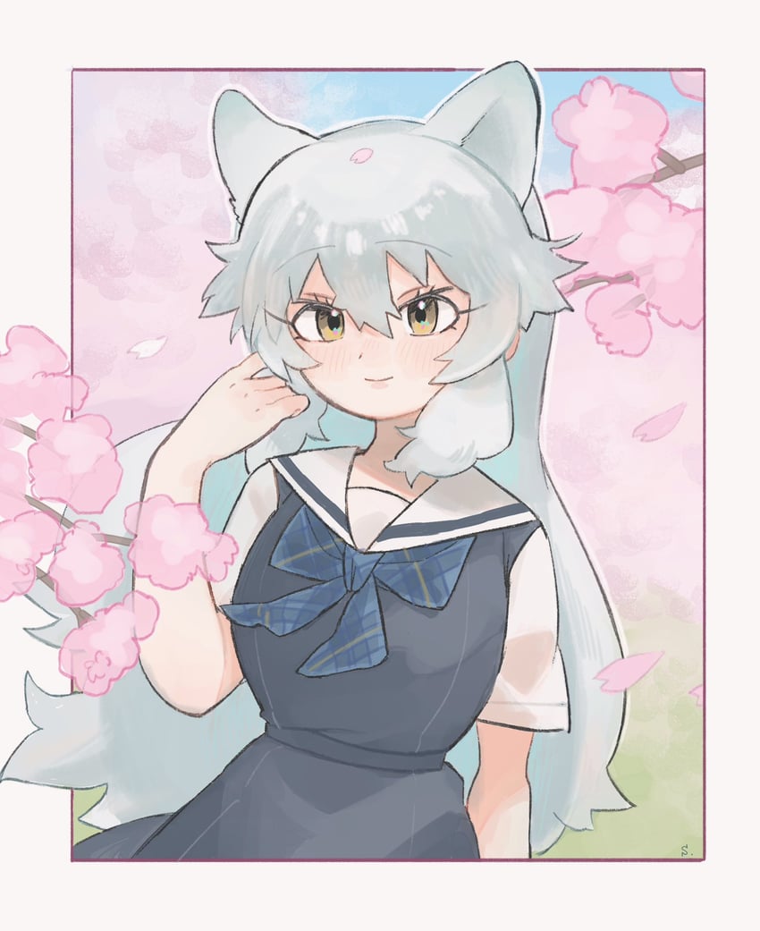 arctic fox (kemono friends and 1 more) drawn by shimazoenohibi