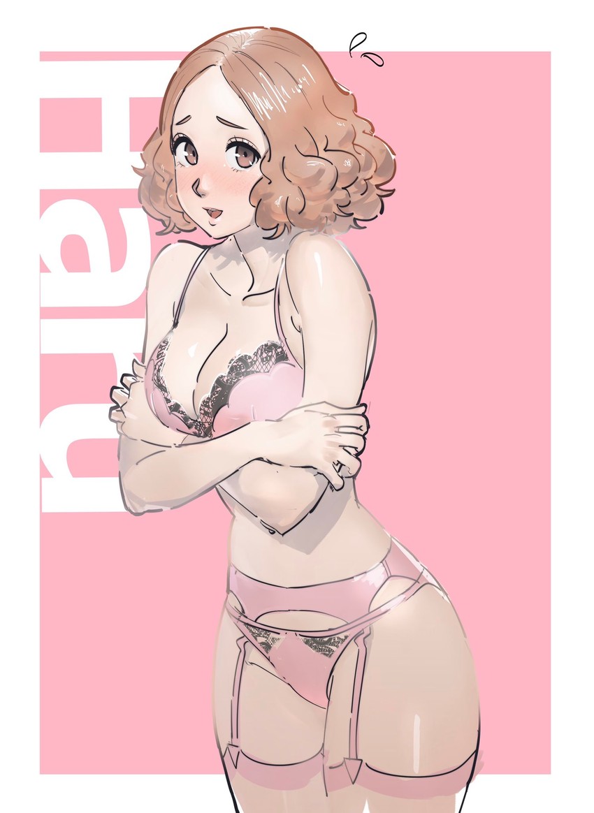 okumura haru (persona and 1 more) drawn by poechan_chan
