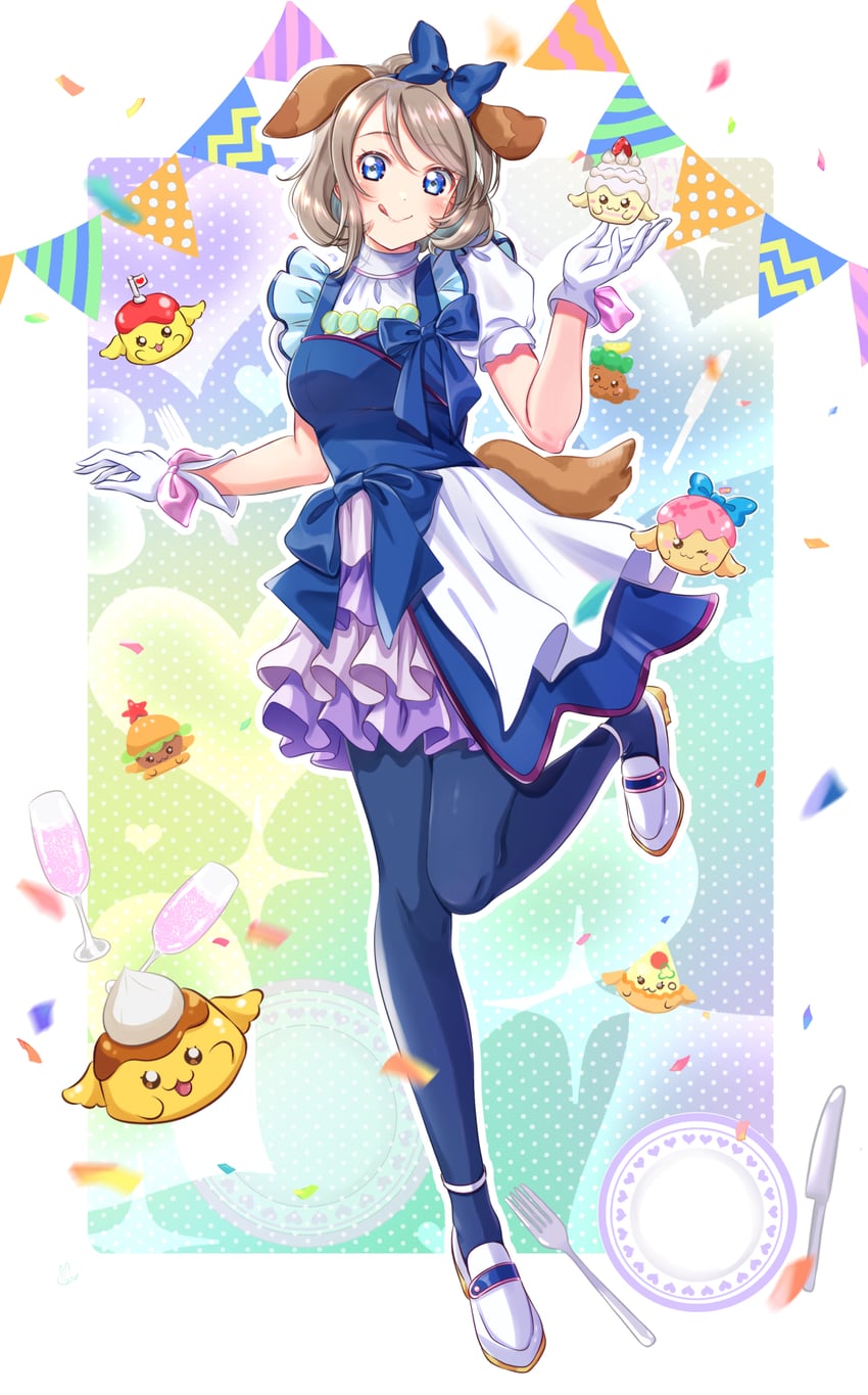 watanabe you, recipipi, and yoshitake chihaya (love live! and 3 more) drawn by iroenpitsu_xxx