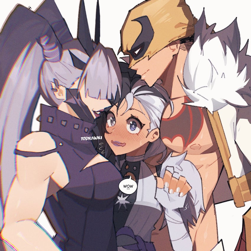 luna snow, iron fist, lin lie, and magik (marvel and 2 more) drawn by wokiiarts