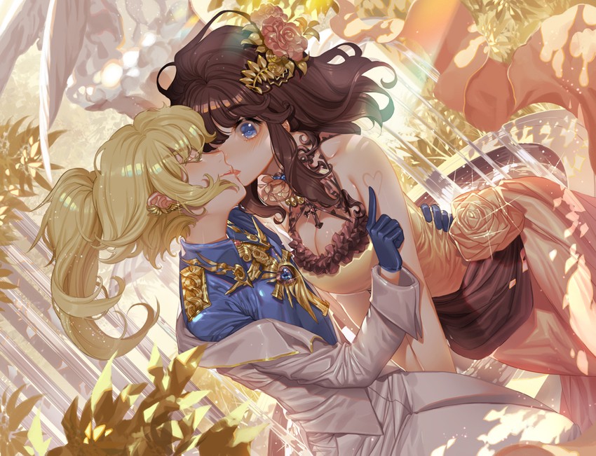 tanya degurechaff and viktoriya ivanovna serebryakov (youjo senki) drawn by orange_sekaii