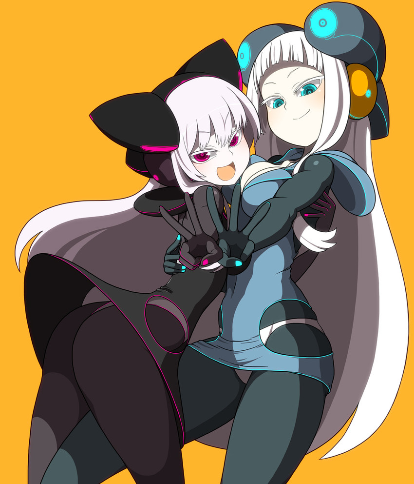 electro emilia and electro alice (original) drawn by ken_(koala)