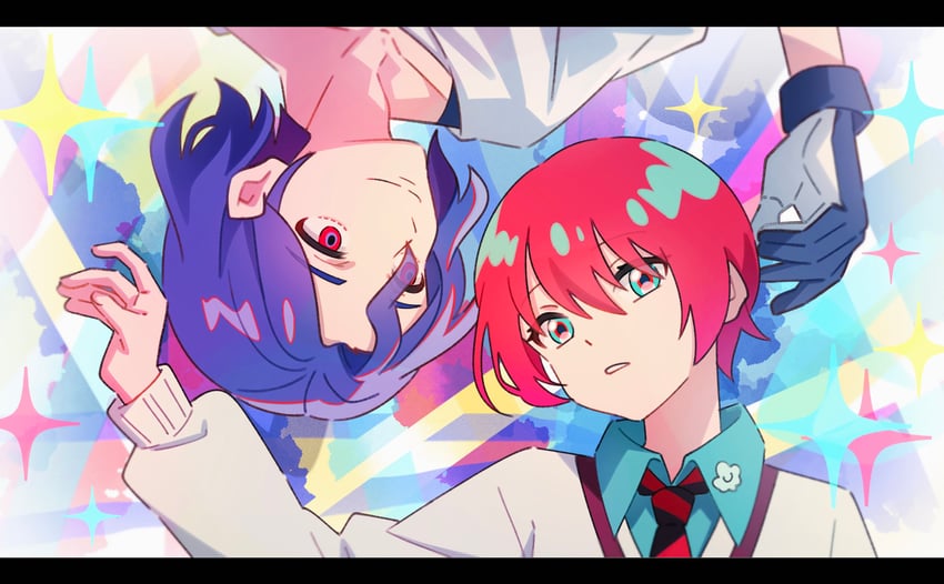 amate yuzuriha and shuji ito (gundam and 1 more) drawn by riceballex