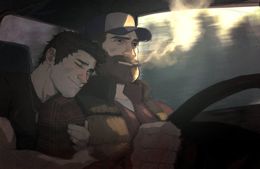 alex shepherd and travis grady (silent hill and 2 more) drawn by philipposole