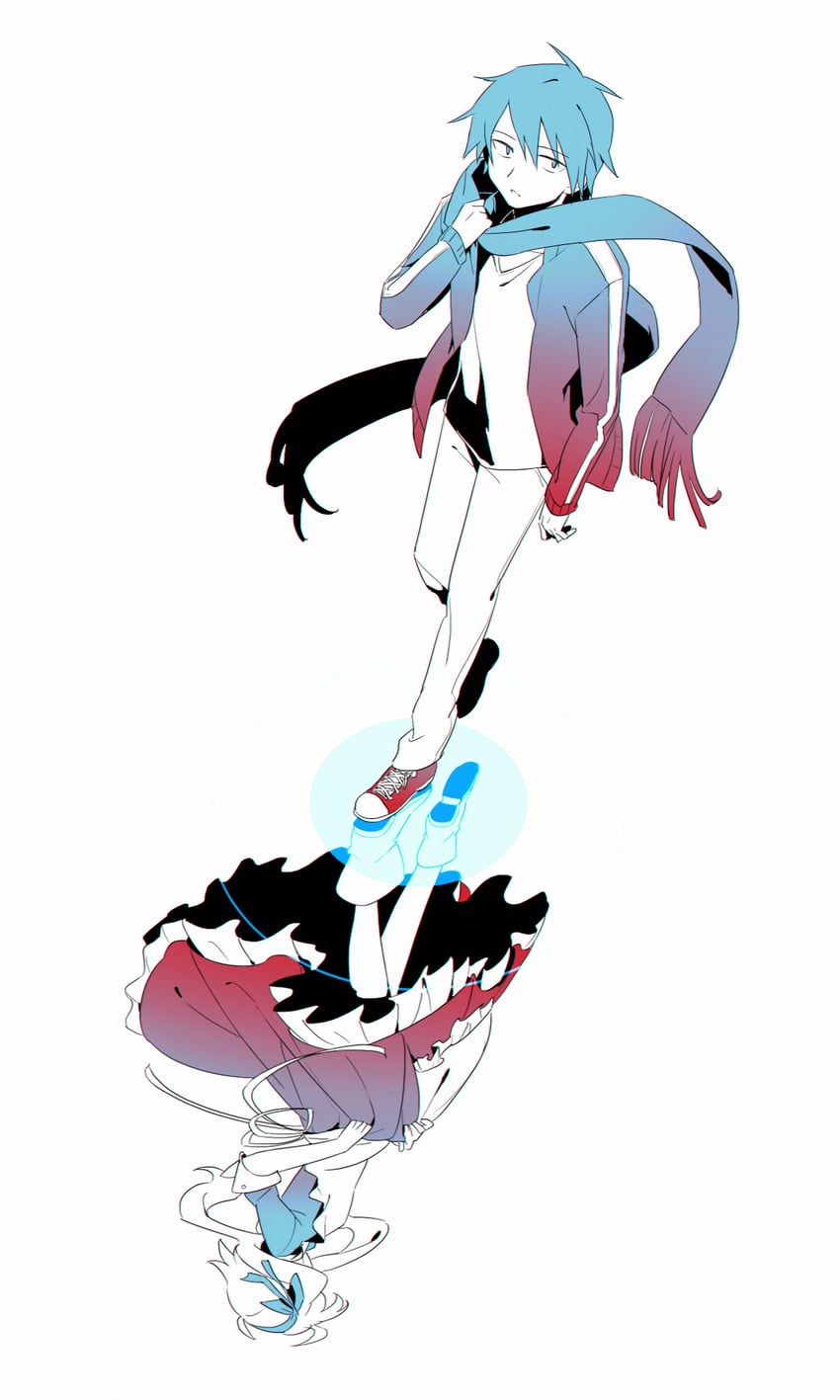 kozakura marry and kisaragi shintarou (kagerou project) drawn by aaniko