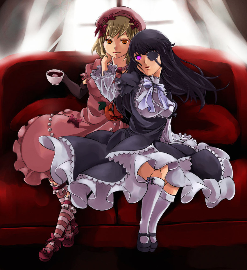 frederica bernkastel and lambdadelta (umineko no naku koro ni) drawn by murakata