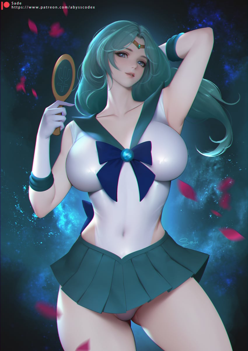 kaiou michiru and sailor neptune (bishoujo senshi sailor moon) drawn by sade_abyss
