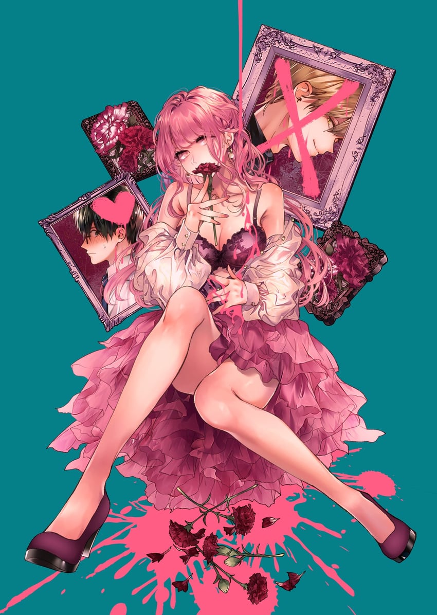 sumi reika, sakuraba haruma, and inukai shuuji (inu to kuzu) drawn by asaga_iori