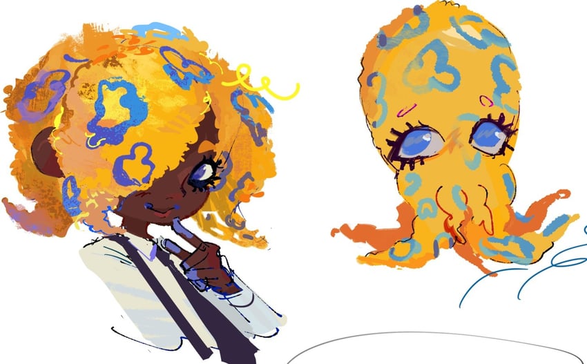 tao blu (splatoon and 1 more) drawn by leixo_demo