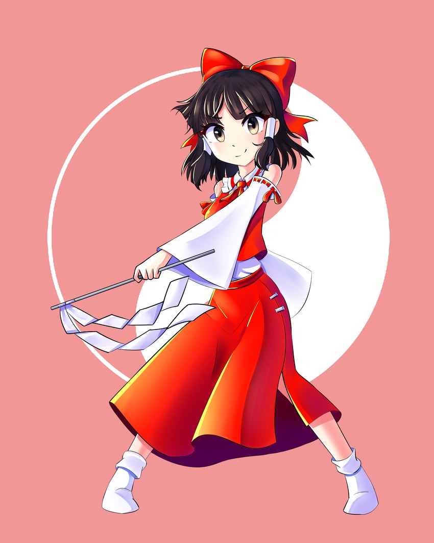 hakurei reimu (touhou and 1 more) drawn by edialexx