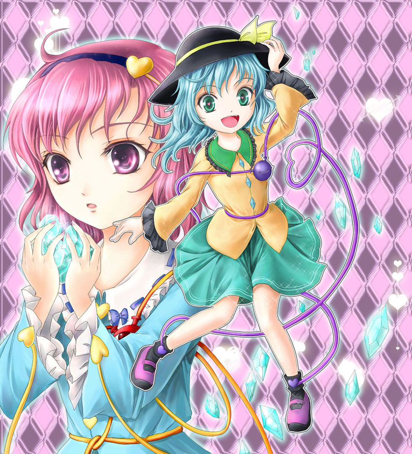 komeiji koishi and komeiji satori (touhou) drawn by yuki_shuuka