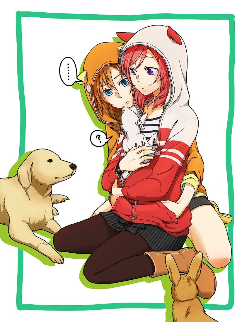nishikino maki and kosaka honoka (love live! and 2 more) drawn by miso-ha_(ukyuu)