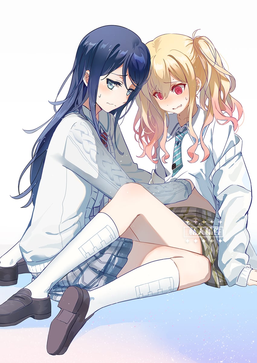 tenma saki and hoshino ichika (project sekai) drawn by usamin_(megumikira)