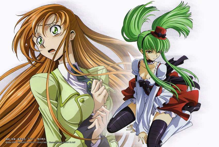 c.c. and shirley fenette (code geass) drawn by kimura_takahiro