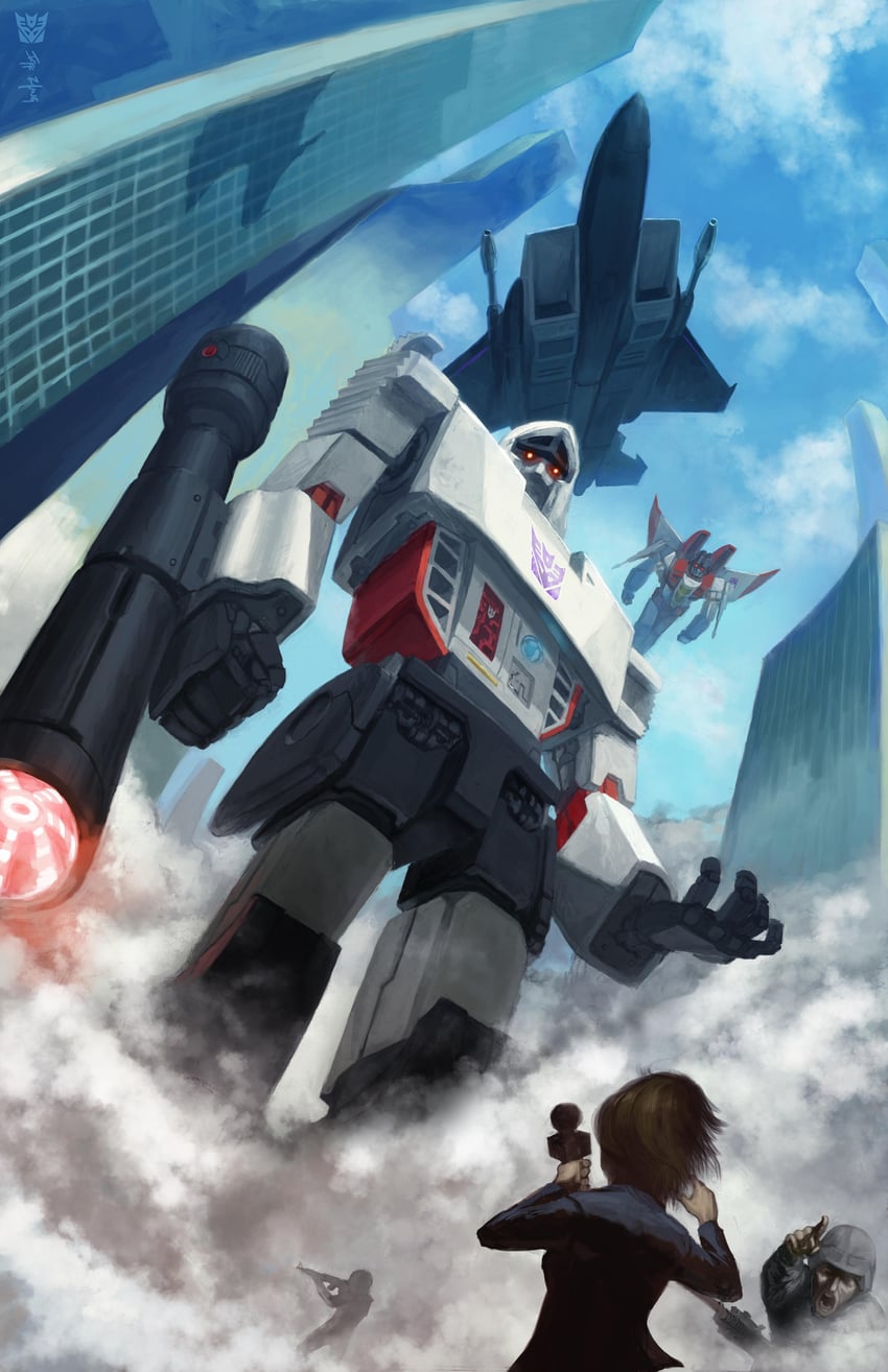 megatron and starscream (transformers and 1 more) drawn by doomsplosion