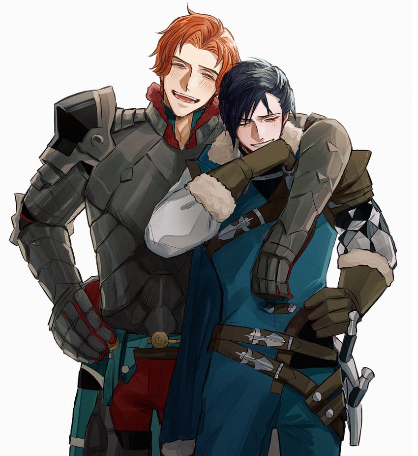 sylvain jose gautier and felix hugo fraldarius (fire emblem and 1 more) drawn by ke_ndd