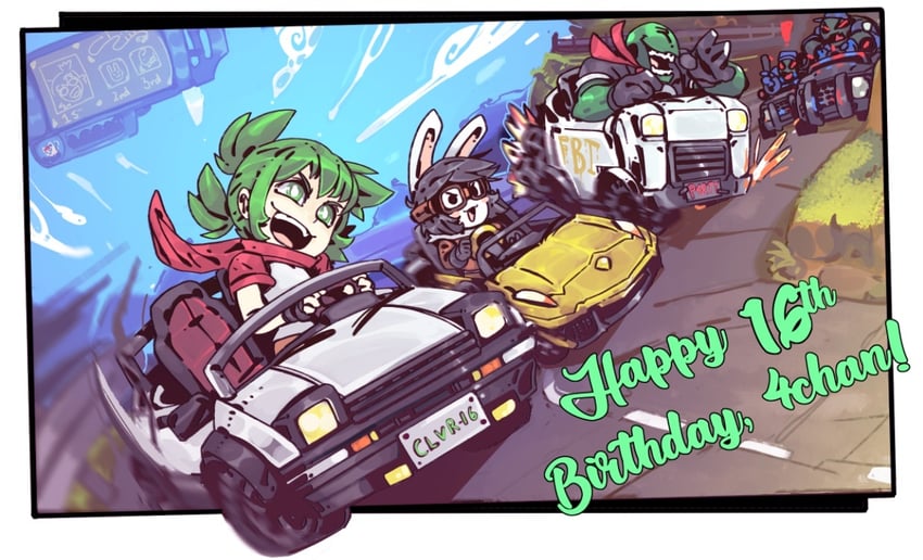 koiwai yotsuba, anonymous, and nishimura hiroyuki (yotsubato! and 2 more) drawn by ramenwarwok