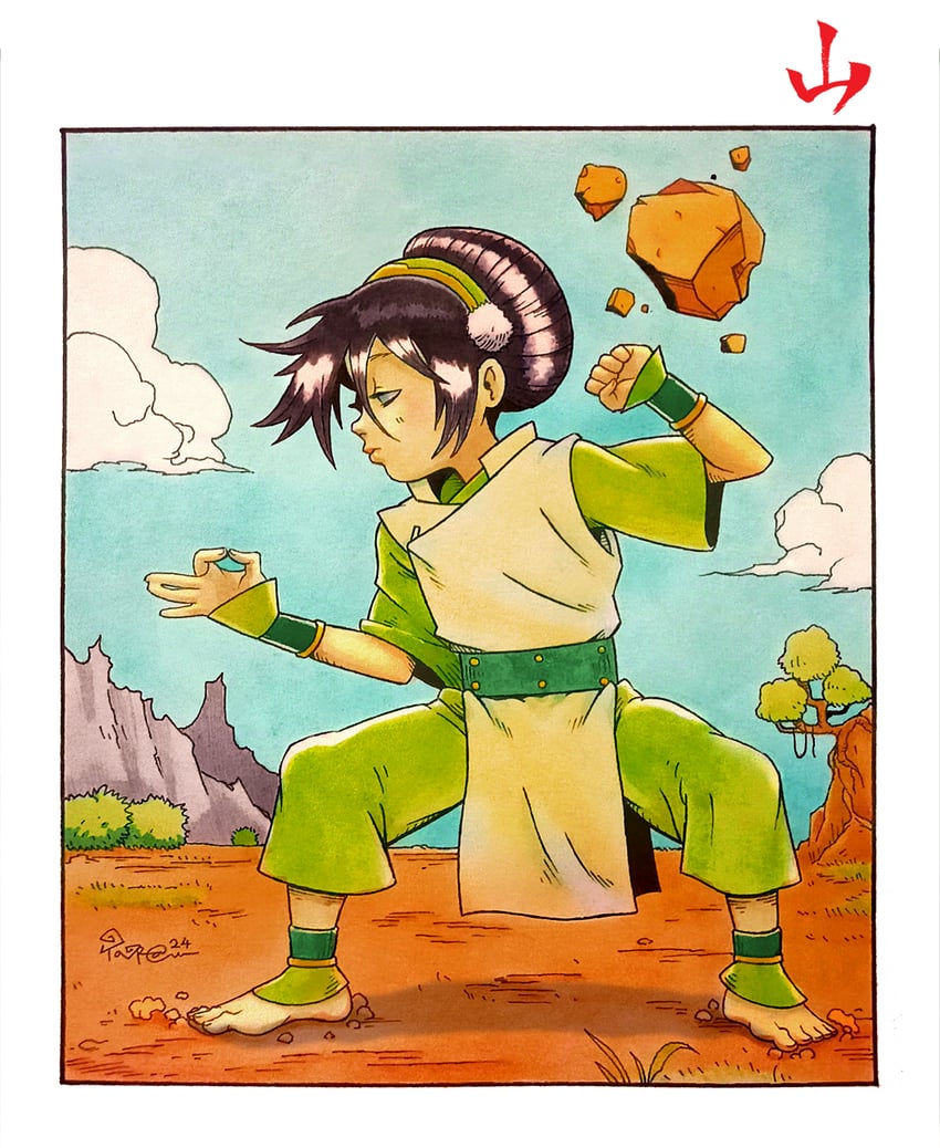 toph beifong (avatar legends and 1 more) drawn by taragraphika