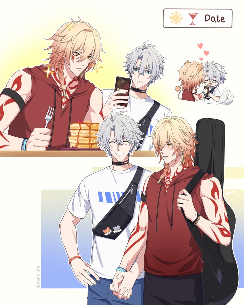 phainon and mydei (honkai and 1 more) drawn by jiman