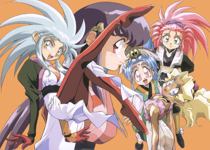ryouko, masaki sasami jurai, kuramitsu mihoshi, masaki aeka jurai, ryou-ouki, and 1 more (tenchi muyou!)