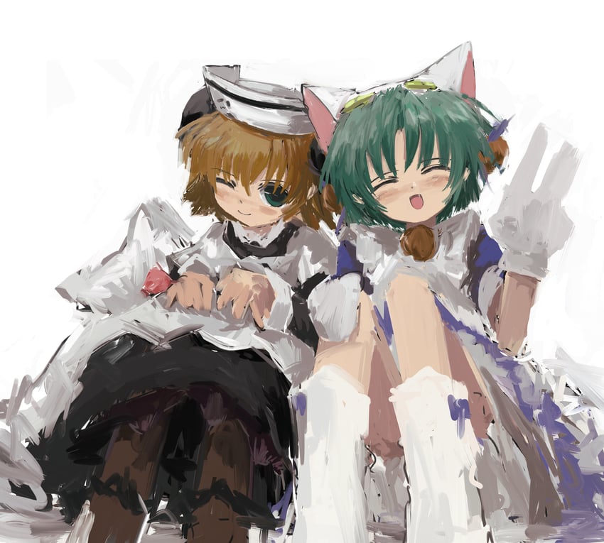 dejiko and piyoko (di gi charat) drawn by hairo_(r228n)