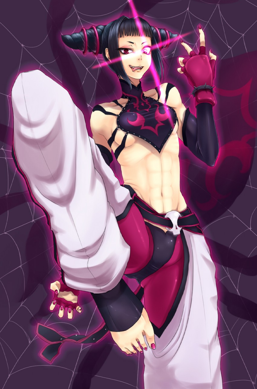han juri (street fighter and 1 more) drawn by kazane_chinya
