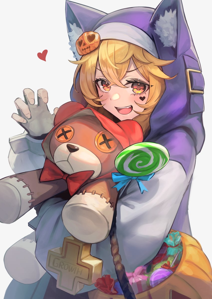 bridget and roger (guilty gear and 1 more) drawn by hakusyokuto
