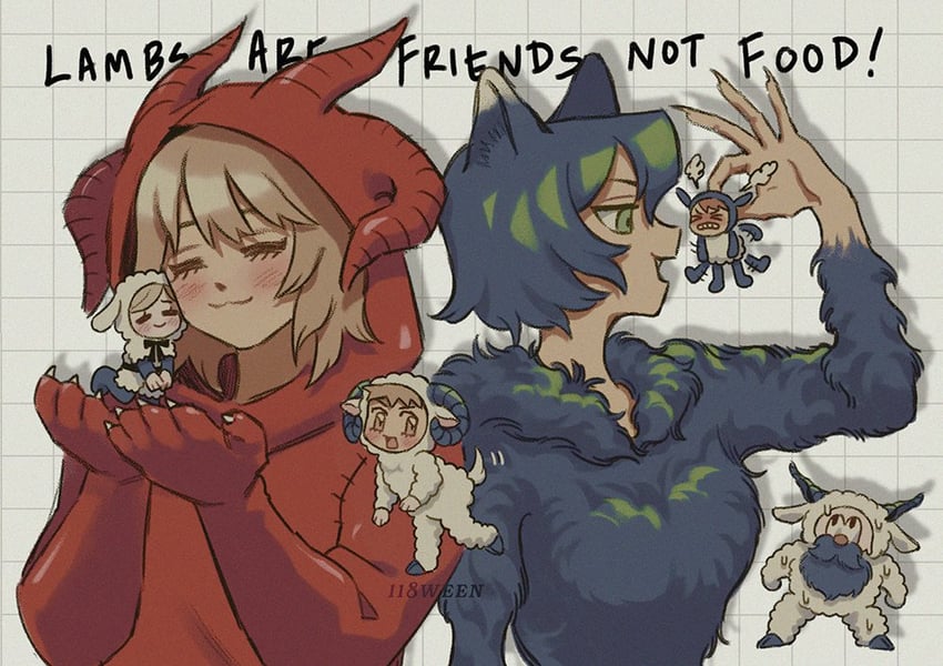 marcille donato, falin touden, laios touden, senshi, chilchuck tims, and 1 more (dungeon meshi) drawn by 118ween