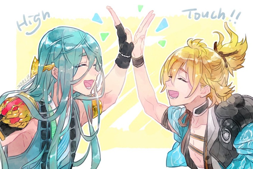 urashima kotetsu and chiyoganemaru (touken ranbu) drawn by tomatoma_(10mato_ma10)