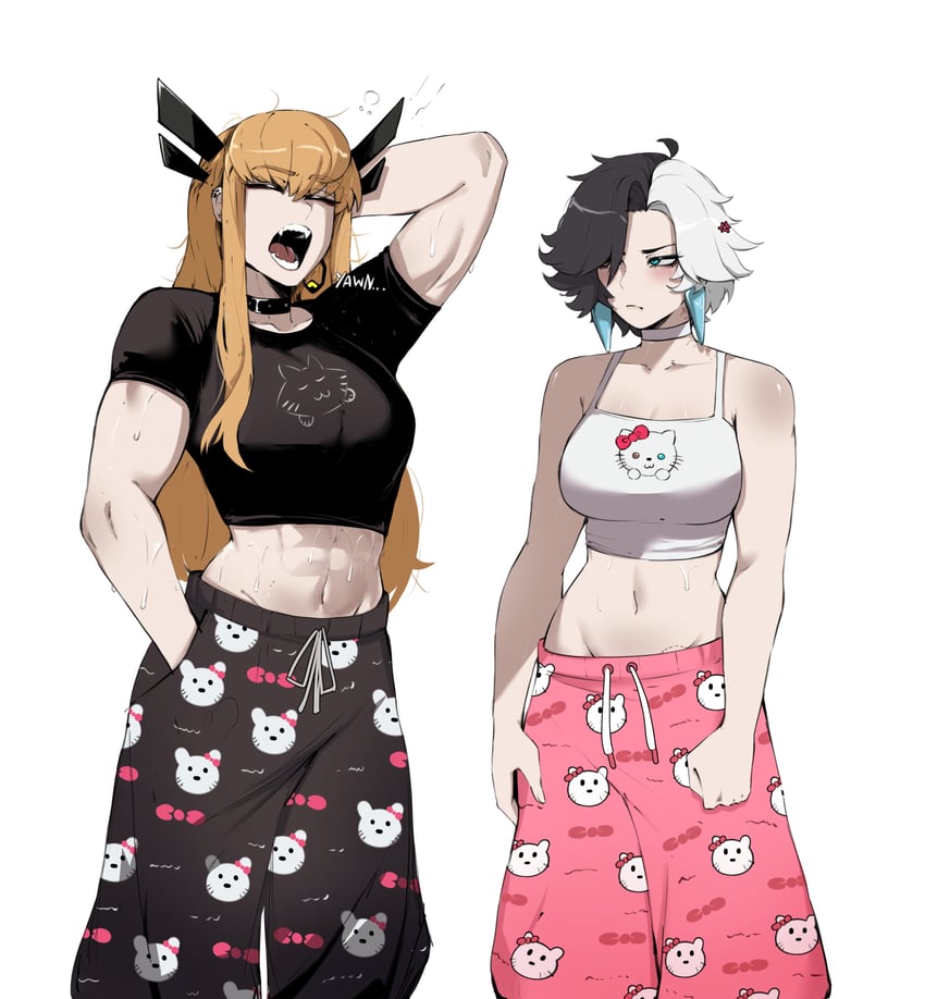 hello kitty, magik, and luna snow (marvel and 4 more) drawn by masoq